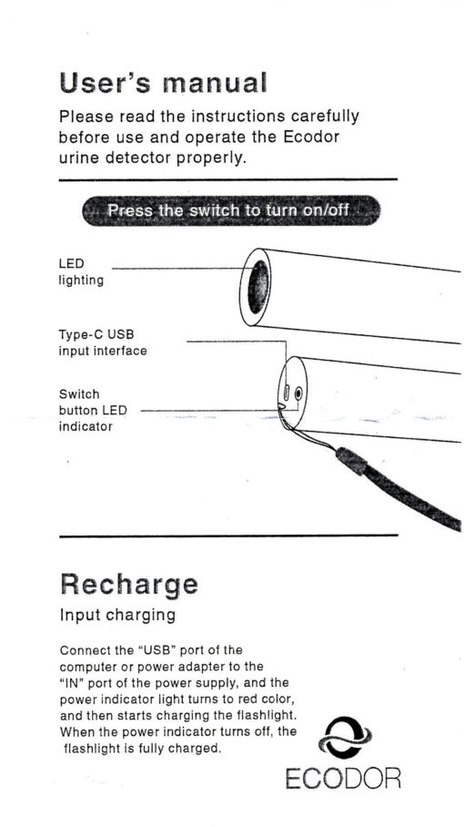 Ecodor Détecteur d’urine (Rechargeable) – Trouvez les taches d’urine rapidement et avec précision - Image 5