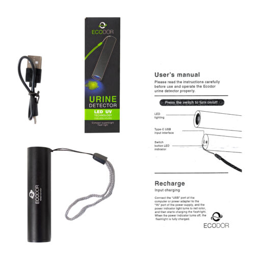 Ecodor Détecteur d’urine (Rechargeable) – Trouvez les taches d’urine rapidement et avec précision - Image 3