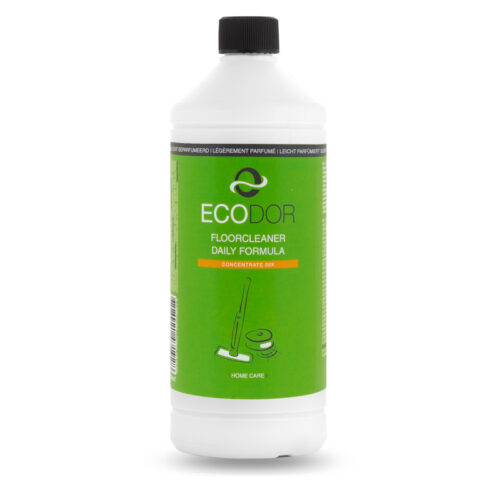 Concentré nettoyant pour sols Ecodor EcoFloor Daily Formula 1 litre pour robots laveurs, aspirateurs robots avec fonction lavage et sols durs.